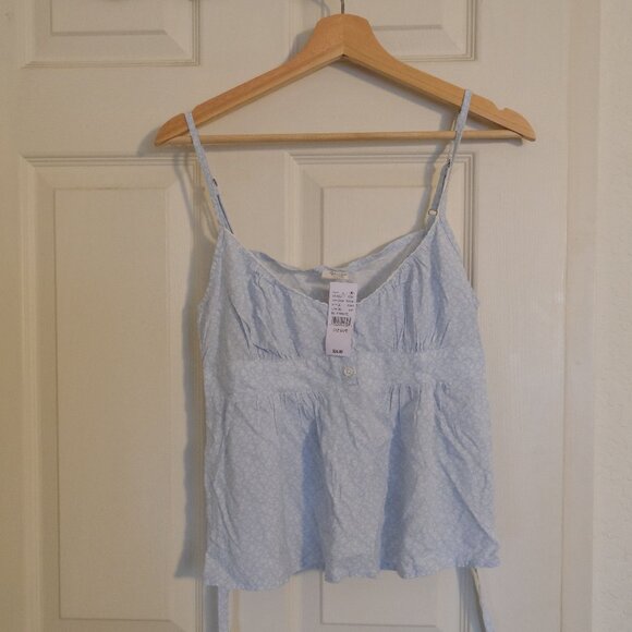 PacSun Light Blue Babydoll Tank Top - Picture 1 of 6